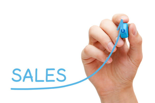 Sales Increase Graph Concept